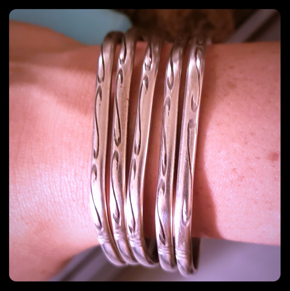 real silver bracelets